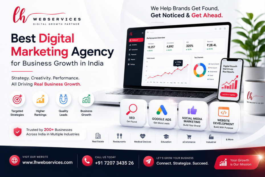Best Digital Marketing Agency for Business Growth in India LH Webservices